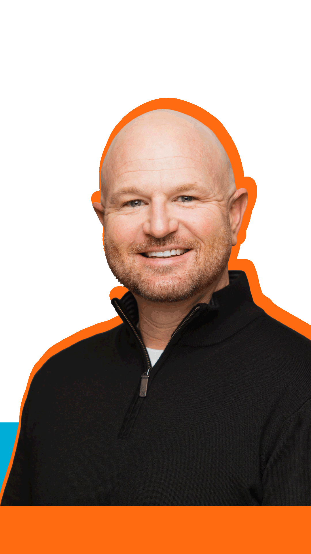 drew tarwater cutout orange blue background mission hills church littleton campus pastor