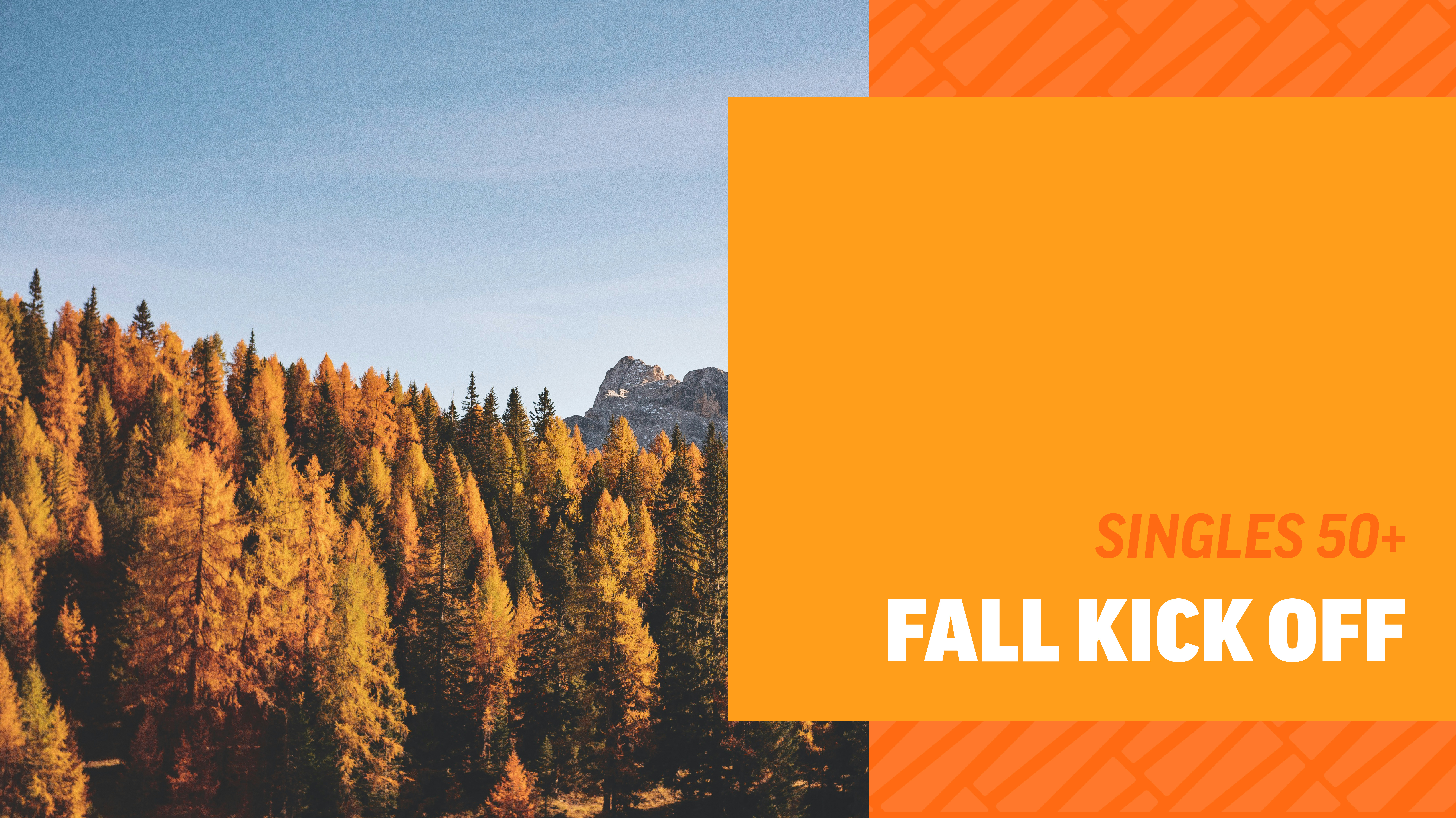 Singles 50+ Fall Kick Off